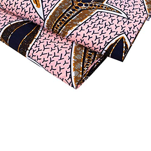 African Fabrics 6 Yards Ankara Waxed Printed Fabric Beautiful Abst...