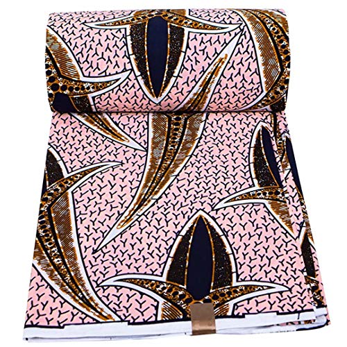 African Fabrics 6 Yards Ankara Waxed Printed Fabric Beautiful Abst...