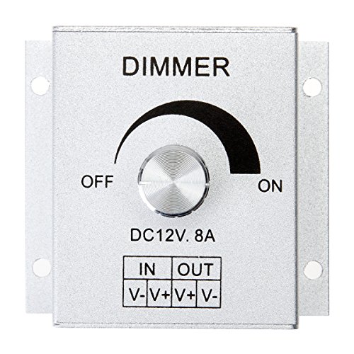 SUPERNIGHT Aluminium Case DC12V 8A Single Channel Knob Dimmer Cont...