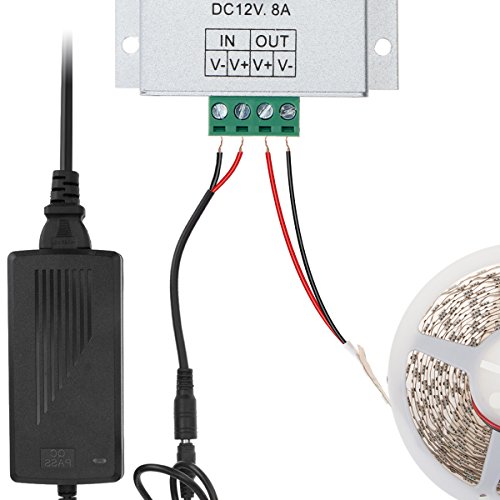 SUPERNIGHT Aluminium Case DC12V 8A Single Channel Knob Dimmer Cont...