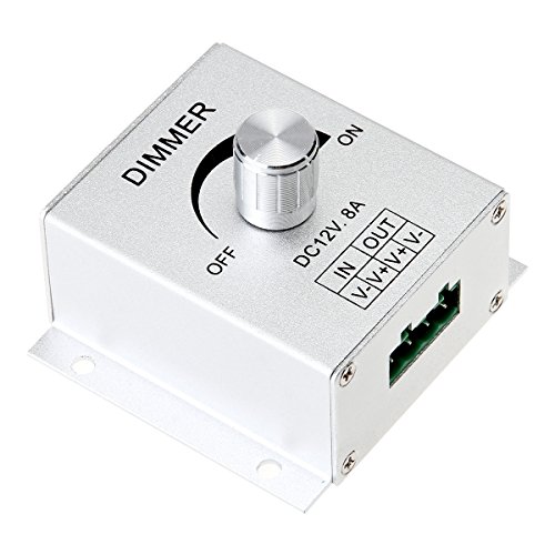 SUPERNIGHT Aluminium Case DC12V 8A Single Channel Knob Dimmer Cont...