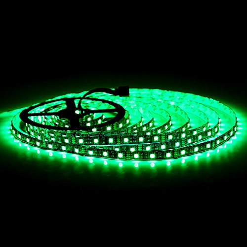 SUPERNIGHT - Black PCB 5050 RGB LED Strip -,16.4ft 60Leds/M, 300 L...