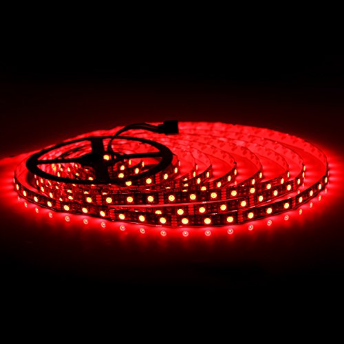 SUPERNIGHT - Black PCB 5050 RGB LED Strip -,16.4ft 60Leds/M, 300 L...