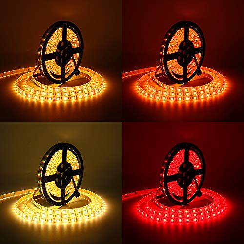 SUPERNIGHT LED Strip Lights, 16.4FT 5M SMD 5050 Waterproof 300LEDs...