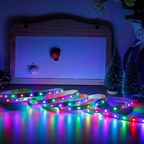 SUPERNIGHT LED Strip Lights - 5M/16.4 Ft SMD 3528 RGB 300 LED Colo...