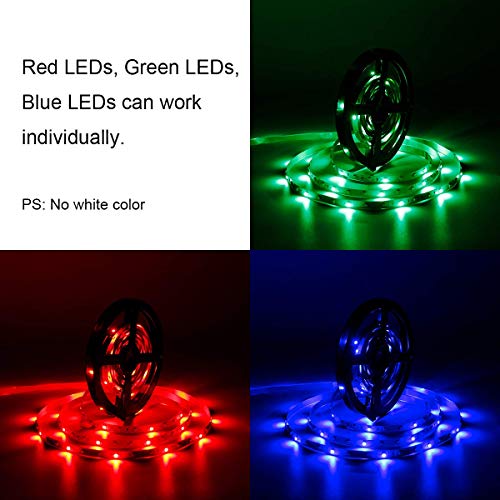 SUPERNIGHT LED Strip Lights - 5M/16.4 Ft SMD 3528 RGB 300 LED Colo...