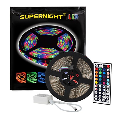 SUPERNIGHT TM 16.4FT SMD 5050 Waterproof 300LEDs RGB Flexible LE...