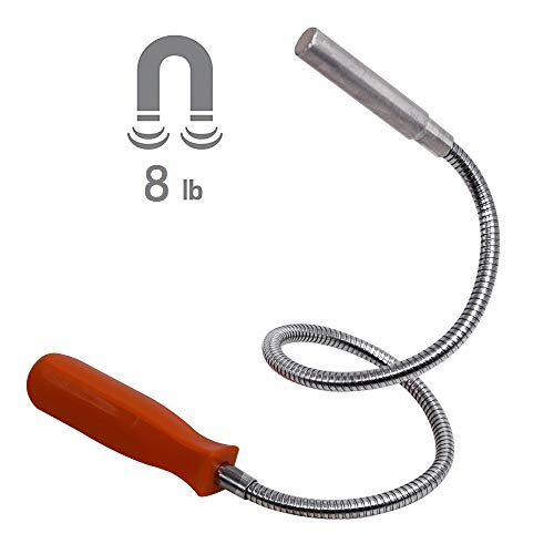 SUPERYO 23.6” 8LB Flexible Magnetic Pickup Tool Bendable Retrieve ...