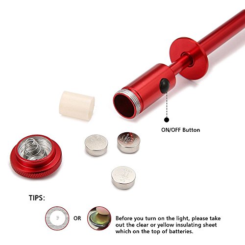 SUPERYO Magnetic Claw Pick-Up Tool Lighted Flexible Claw Grabber f...