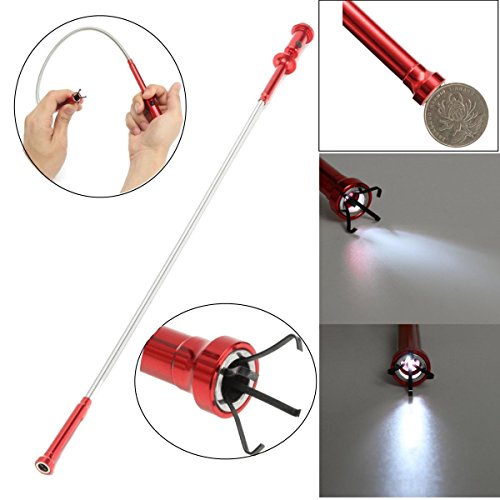 SUPERYO Magnetic Claw Pick-Up Tool Lighted Flexible Claw Grabber f...