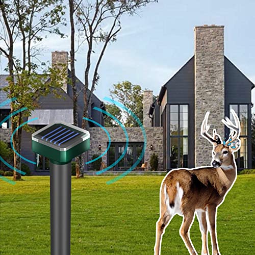 suphanlin Ultrasonic Deer Repellent 4 Pack, Deer Repellent Devices...