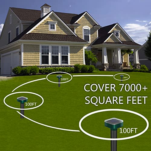 suphanlin Ultrasonic Deer Repellent 4 Pack, Deer Repellent Devices...