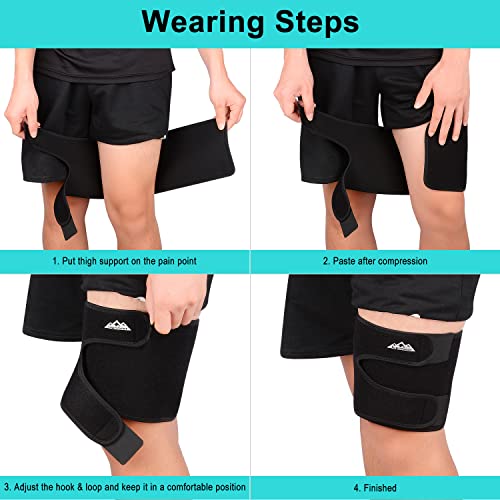 supregear Thigh Brace Support, Adjustable Thigh Compression Sleeve...