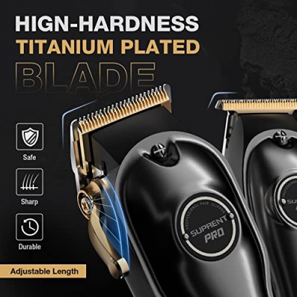 SUPRENT Professional Hair Clippers for Men, Hair Cutting Kit & Ze...