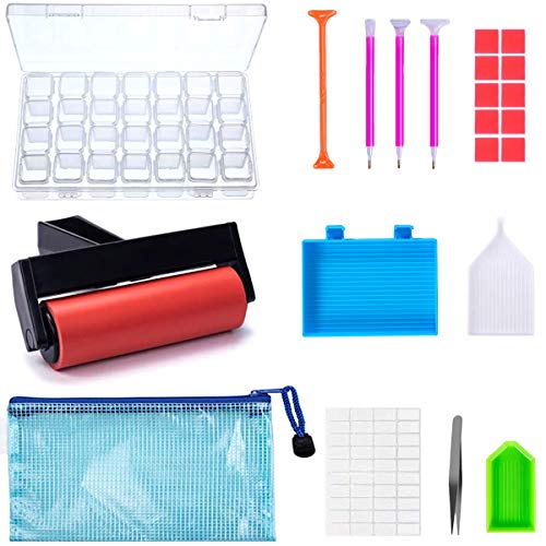 22 Pieces 5D Diamonds Painting Tools and Accessories Kits with Dia...