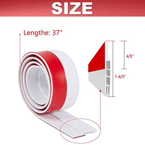 Suptikes 2 Pack Door Draft Stopper，Door Sweep for Exterior & Inte...