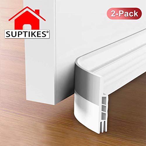 Suptikes 2 Pack Door Draft Stopper，Door Sweep for Exterior & Inte...