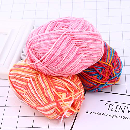 SUPVOX 10pcs Milk Cotton Yarn Milk Wool Hand-Woven Crochet Knittin...