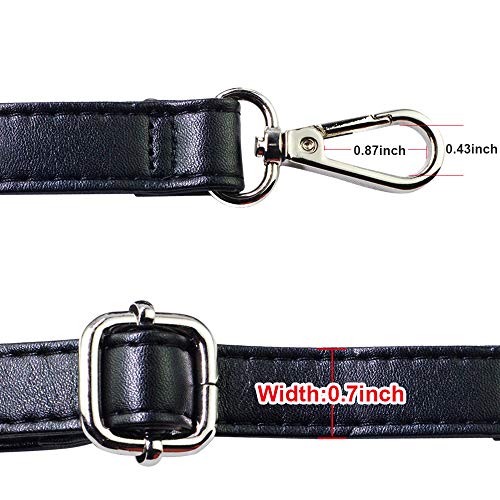 SUPXINJIA Leather Purse Strap Replacement - Adjustable for Handbag...