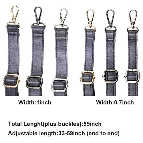 SUPXINJIA Leather Purse Strap Replacement - Adjustable for Handbag...