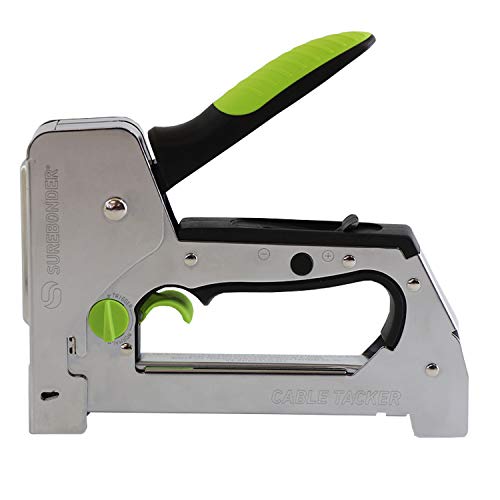 Surebonder TRIGGERFIRE Cable Tacker Staple , Safely Secure Vary...