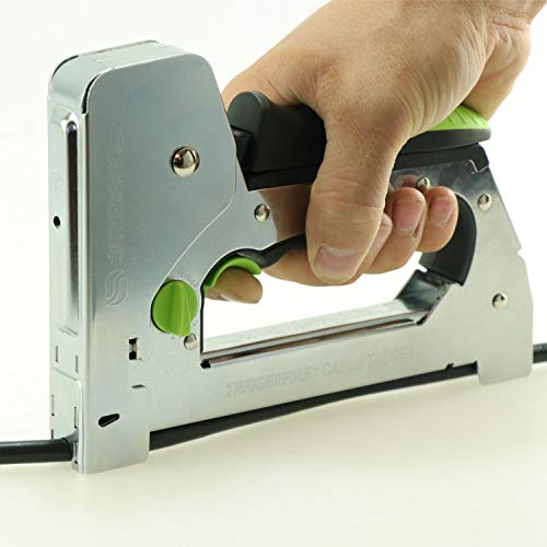 Surebonder TRIGGERFIRE Cable Tacker Staple , Safely Secure Vary...
