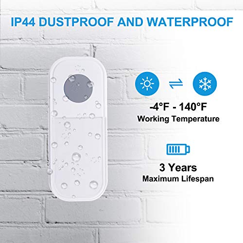 Wireless Doorbell,Waterproof Door Chime Kit Operating 1300 feet wi...
