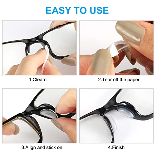 SURMAP Eyeglass Nose Pads, Soft Silicone Adhesive Glasses Nose Pad...