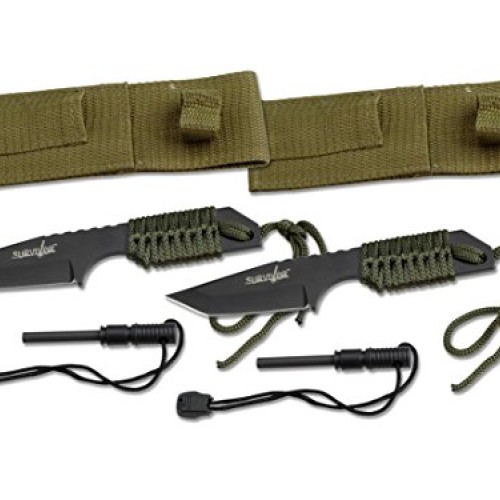 Survivor HK-106320-2 HK-106320 Series Fixed Blade Outdoor Knife, T...