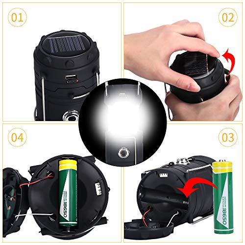 SUTIANZHANG Outdoor Camping Lamp, Portable Outdoor Rechargeable So...