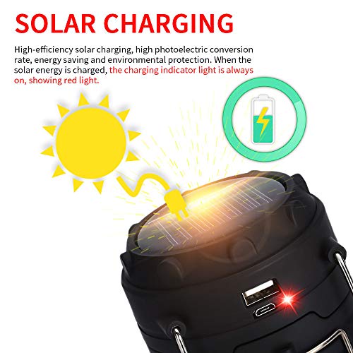 SUTIANZHANG Outdoor Camping Lamp, Portable Outdoor Rechargeable So...