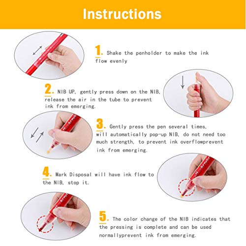 Paint Pens for Rock Painting Stone Ceramic Glass Wood Fabric Canva...