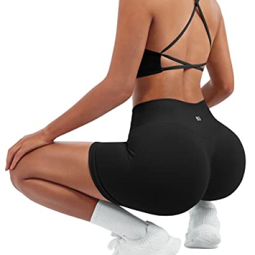 SUUKSESS Women Seamless 2 piece Workout Sets Strappy Padded Sports...