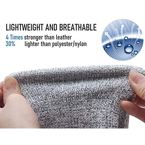 SUYAMI 2 Pairs Arm Protection Sleeves, Cut Resistant Sleeves Level...