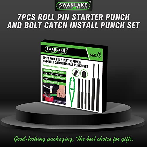SWANLAKE 7PCS Roll Pin Starter Punch and Bolt Catch Install Punch ...
