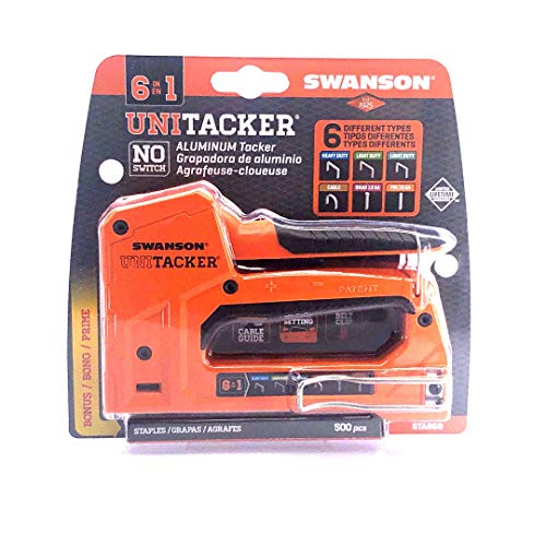 Swanson Tool Co STA869 PROMO Unitacker 6 in 1 Staple /Hand Tack...