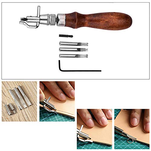 13-in-1 Set Leather Working Tools Leather Craft Tools + 1/2/4/6 Pr...