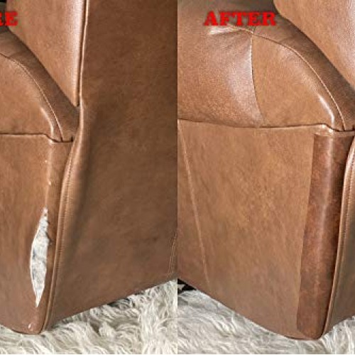 Leather Repair Adhesive Tape Patch, 15 x 2.25” Red Brown