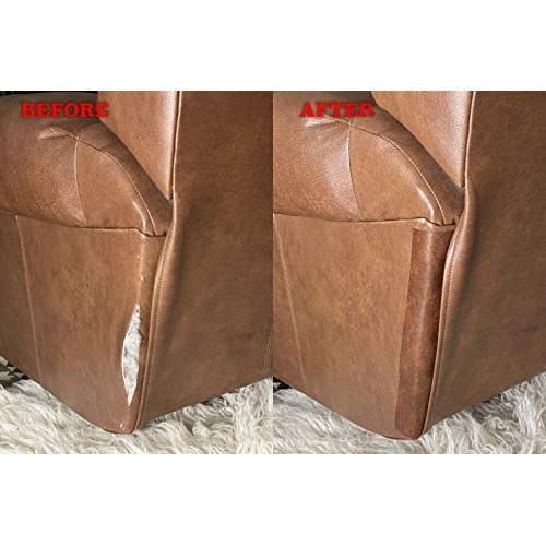 Leather Repair Adhesive Tape Patch, 15 x 2.25” Red Brown