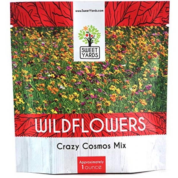 Crazy Cosmos Wildflower Seeds Mixture All Colors - Bulk 1 Ounce ...