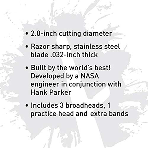 Swhacker SWH00207 #207 2 Inch Cut Broadheads Set of 3-100 Grain, G...