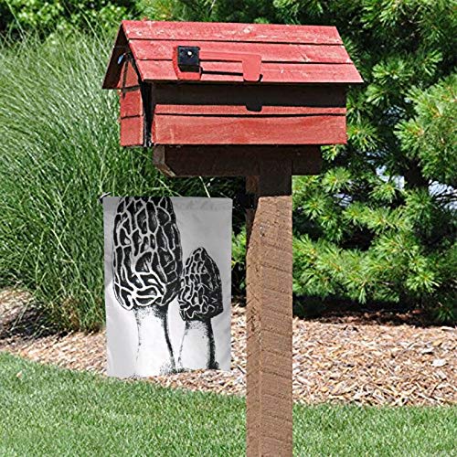 Swibell Black Morel Premium Garden Flag, Yard Flags 12x18 in Doubl...