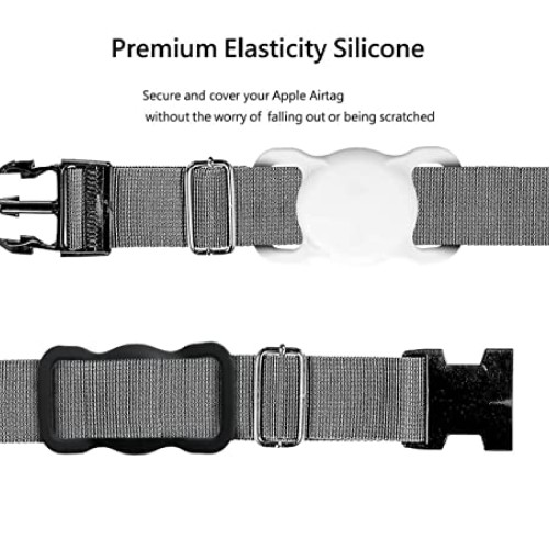 Airtag Dog Collar Holder2 Pack for Apple Airtags Anti-Lost Air T...