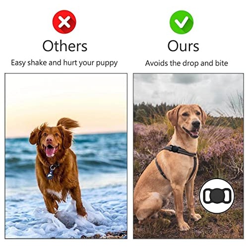 Airtag Dog Collar Holder2 Pack for Apple Airtags Anti-Lost Air T...