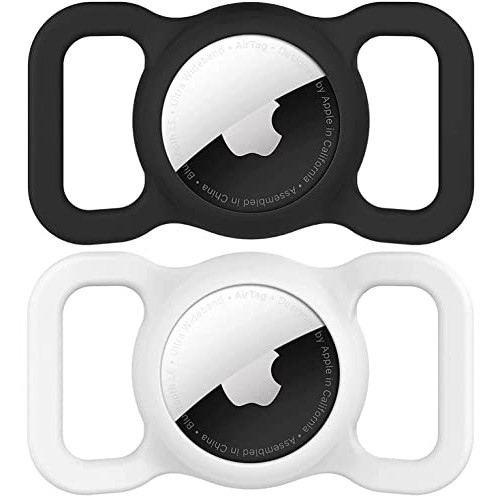 Airtag Dog Collar Holder2 Pack for Apple Airtags Anti-Lost Air T...
