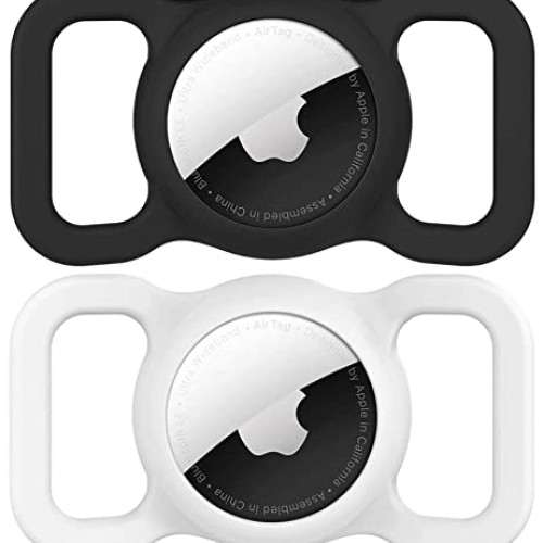 Airtag Dog Collar Holder2 Pack for Apple Airtags Anti-Lost Air T...