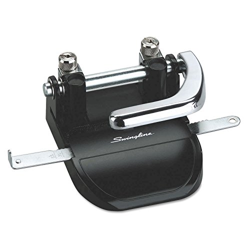 Swingline 74060 Hole Punch,Heavy-Duty,2HP, 1/4-Inch,40 Sht Cap,2-3...