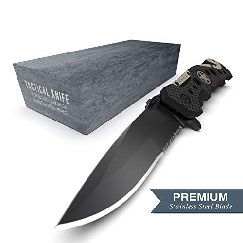 3-in-1 Carbon Fiber Tactical Knife for Emergency First Responders ...