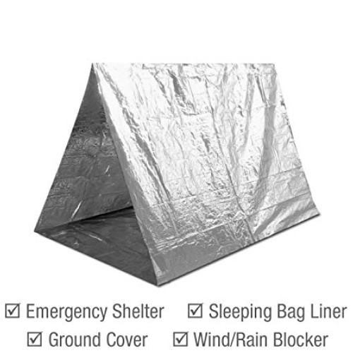 Emergency Mylar Thermal Blankets 4-Pack + Bonus Signature Gold F...