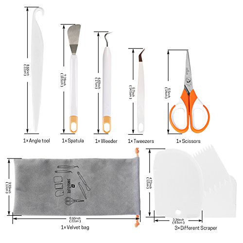 Craft Weeding Tools Set - Craft Weeding Tools with Flannelette Bag...